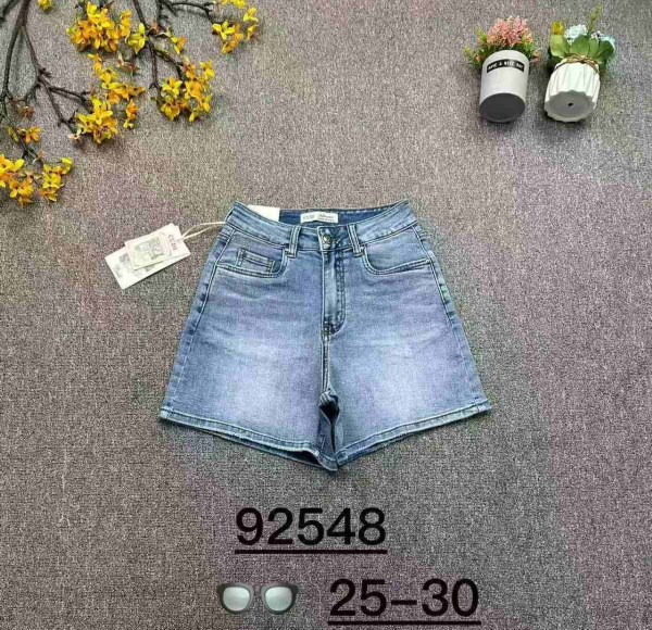 Szorty damskie jeans Roz 25-30, 1 Kolor Paczka 10 szt